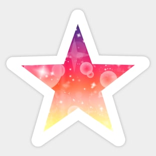 Kawaii Magical Sunset Star Sticker